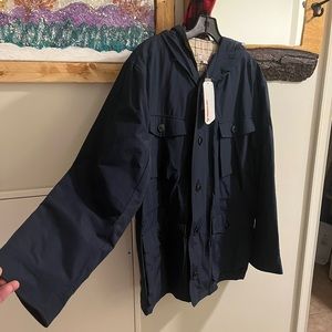 Wallace & Barnes Lightweight Utility Parka Navy Blue